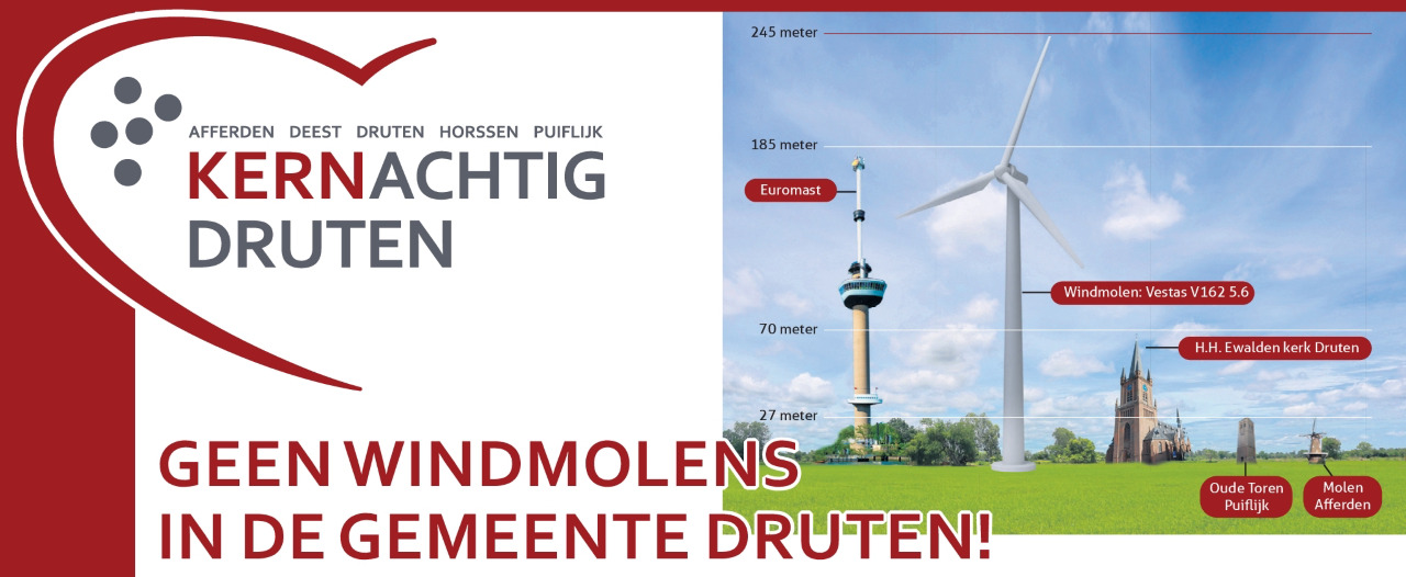 Geen windmolens in de gemeente Druten!